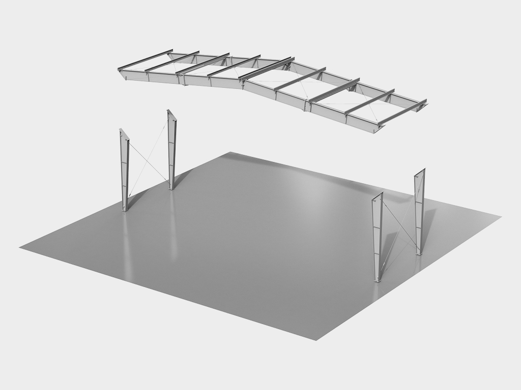 Монтаж укрупненными блоками.